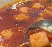 Tomato Shrimp Ball Soup