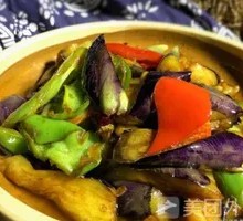 Stir-Fried Eggplant with Green Pepper