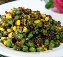 Minced Pork with Green Beans and Preserved Vegetable