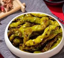 Braised Green Pepper with Tiger Stripes