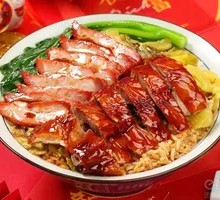 Pork Trotter and Char Siu Rice
