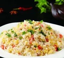 Egg and Pork Stir-Fried Rice