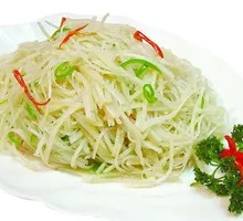 青椒土豆丝盖面