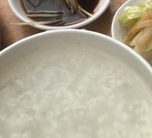 Plain Rice Porridge with Side Dishes
