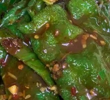 Braised Green Pepper with Tiger Stripes