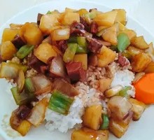 Beef and Potato Rice Bowl