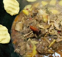 Pan-fried Dumplings with Cornbread