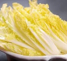 Sliced Baby Bok Choy in Soup