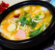 Tomato Ham Noodle Soup