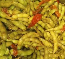 Fava Bean and Green Bean Stir-fry