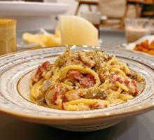 Creamy Mushroom Bacon Pasta