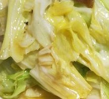 Fried Pork Crumbs with Bok Choy