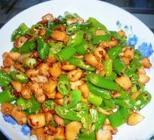 Spicy Chicken with Green Peppers