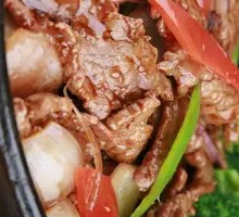 Grilled Beef on Iron Plate