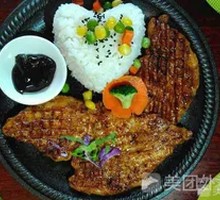 香辣鸡排饭