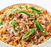 青椒肉丝炒饭