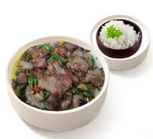 Spicy Pepper Pork Head Rice Bowl