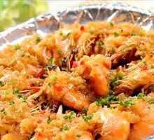 Garlic Steamed Prawns