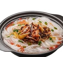 Three Delicacies Pot Rice Noodles