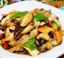 Shiitake Mushroom and Pork Slices