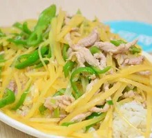 Potato Shredded Pork Rice Bowl