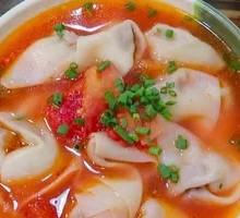 Tomato-flavored Dumplings