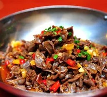 Spicy Chicken Offal Stir-fry with Rice