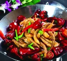 Spicy Squid Tentacles in Dry Pot