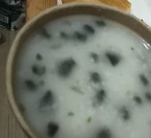 Cucumber, Century Egg, and Pork Porridge