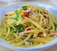 Green Pepper Pork and Potato Fried Rice