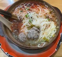 Spicy Sour Pork Meatball Noodles