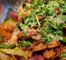 Spicy Shrimp Dry Pot