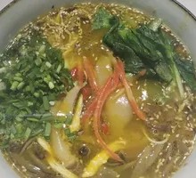 Wild Mushroom Chicken Silk Noodle Soup with Watercress