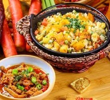 Tengjiao Pork Shreds with Potato Rice