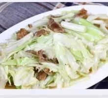 Fried Pork Crumbs with Bok Choy