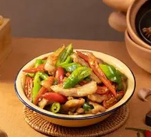 Stir-fried Pork with Long Green Chili