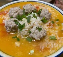 Tomato Meatball Soup Rice