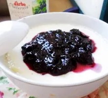 Blueberry Double-Layer Milk Custard