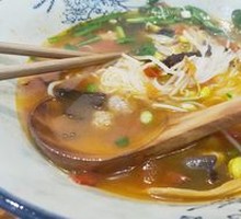 Tomato Meatball Chicken Noodle Soup