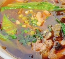 Sour Cabbage Pork Rice Noodles