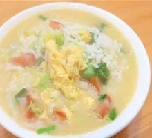 Tomato Ham Fried Egg Rice