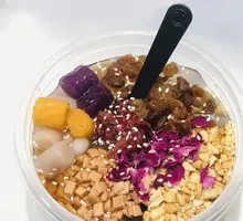 Rose Taro Bubble Ice Jelly