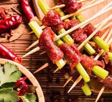 Celery Beef Skewers