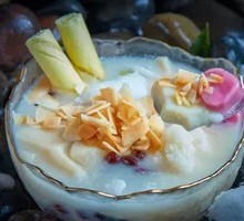 Coconut Mystery Ice Tofu Pudding
