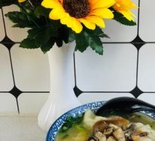 Squid and Chicken Dumpling Stew
