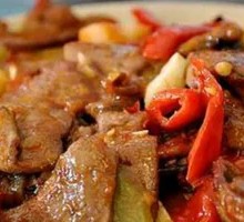 Pickled Chili Pork Liver Rice