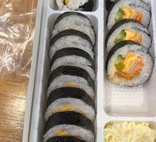 Egg Yolk and Pork Floss Seaweed Rice Roll