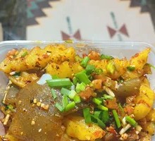 Sweet Potato Skin with Potato