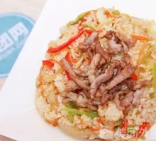 Fried Rice with Tofu and Pork Strips