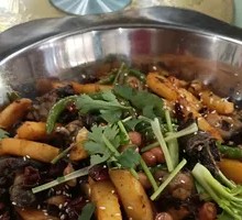 Dry Pot Beef and Pork Rib Hot Pot